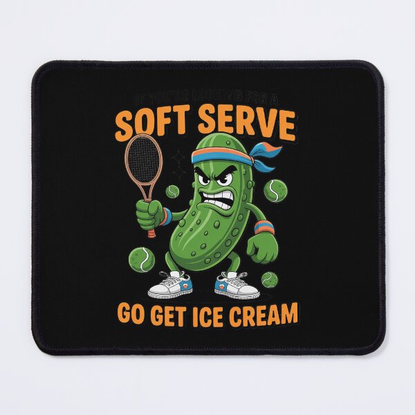 Item preview, Pickleball Lover Pun With a Pickle Playing Pickle Ball designed and sold by lilLilaBatArt.