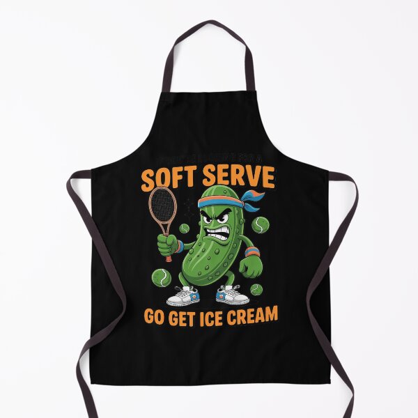 Item preview, Pickleball Lover Pun With a Pickle Playing Pickle Ball designed and sold by lilLilaBatArt.