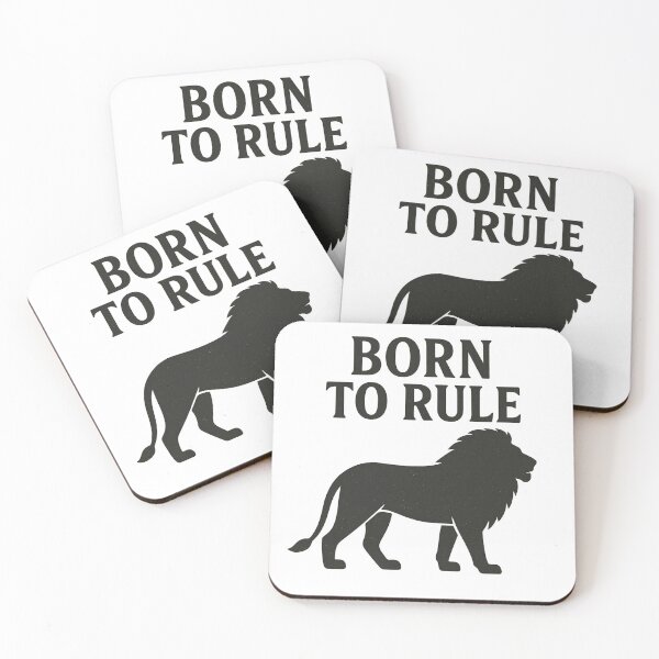 Item preview, Born to Rule – Lion Silhouette Vintage Design designed and sold by MIArt Studio.