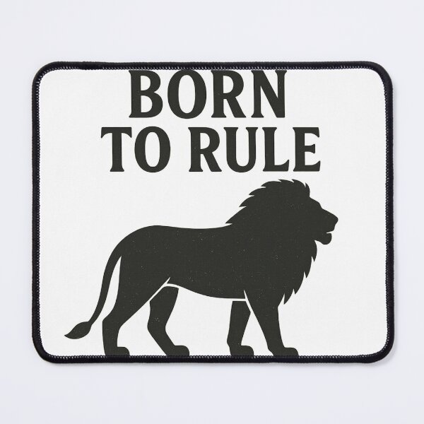 Item preview, Born to Rule – Lion Silhouette Vintage Design designed and sold by MIArt Studio.