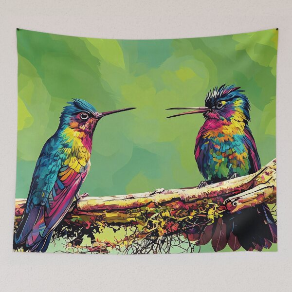 Item preview, Pair of Hummingbirds designed and sold by tomorrowsart.