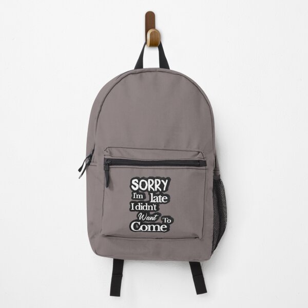 Item preview, Funny Introvert Quote – “Sorry I’m Late I Didn’t Want To Come” Typography Design designed and sold by Hussenb.