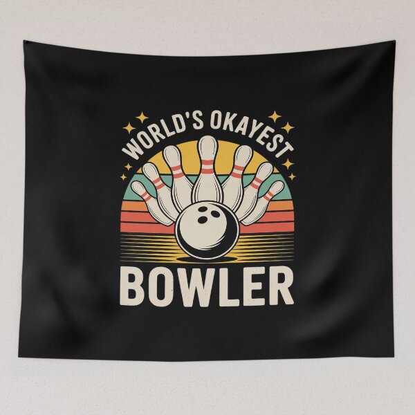 Item preview, Bowling World's Okayest Bowler Bowler  designed and sold by lilLilaBatArt.