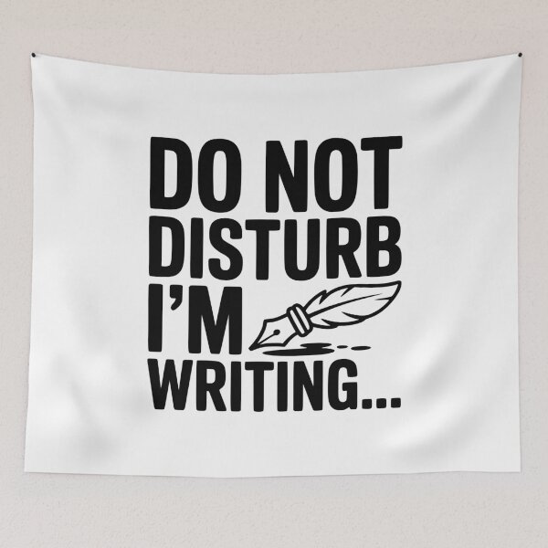 Item preview, Do Not Disturb I'm Writing... designed and sold by Frank Ring.