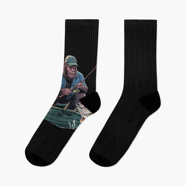 Item preview, Sasquatch Catch of the Day Bigfoot Fishing Adventure  designed and sold by BeetleMalon.