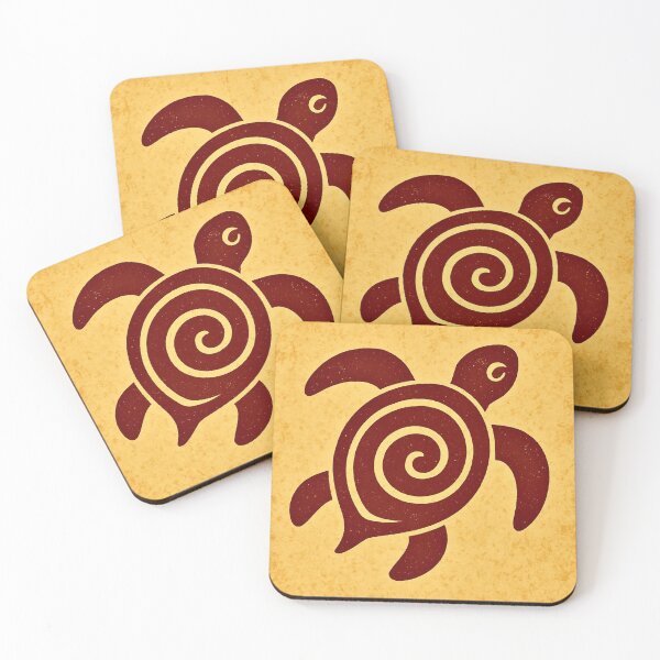 Item preview, Honu Spiral Shell - Hawaiian Tribal Sea Turtle Symbol designed and sold by Myra365Art.