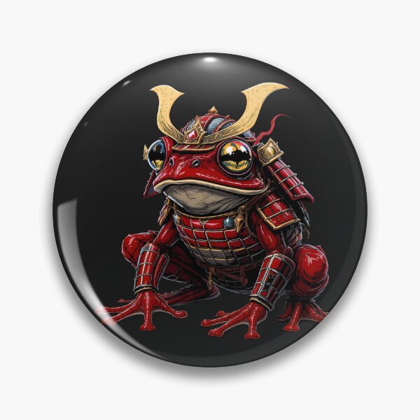 Item preview, Samurai Frog Warrior | Red Frog Ronin designed and sold by ColorSplash123.