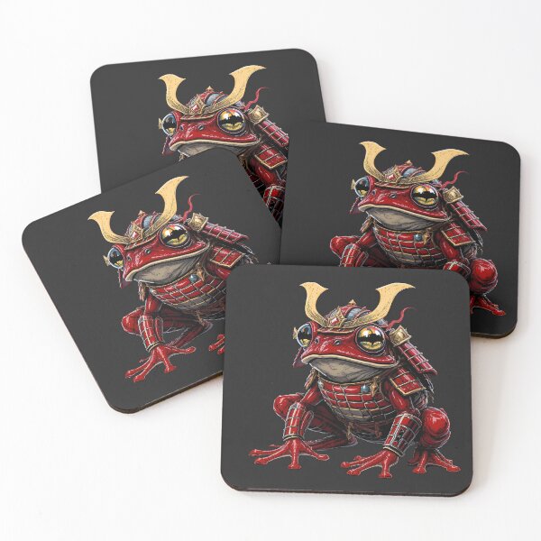 Item preview, Samurai Frog Warrior | Red Frog Ronin designed and sold by ColorSplash123.