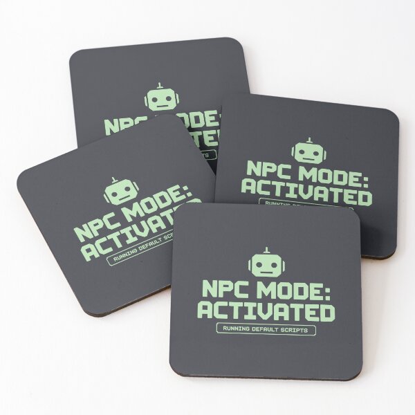 Item preview, NPC Mode Activated Running Default Scripts Robot Head Design designed and sold by SplashTastic.