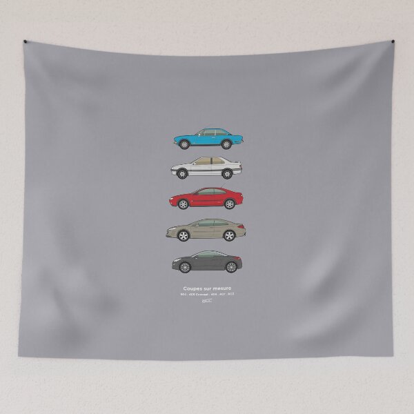 Item preview, Pug coupes classic car collection designed and sold by RJWautographics.