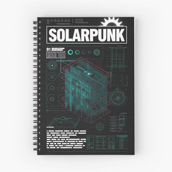 Item preview, Solarpunk: Isometric Blueprint View designed and sold by Raw-Ink.
