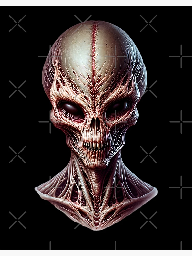 Imagen 2 de 2, Lámina rígida con la obra Horror Alien, diseñada y vendida por ReneMM.