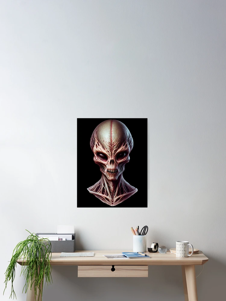 Imagen 2 de 3, Póster con la obra Horror Alien, diseñada y vendida por ReneMM.