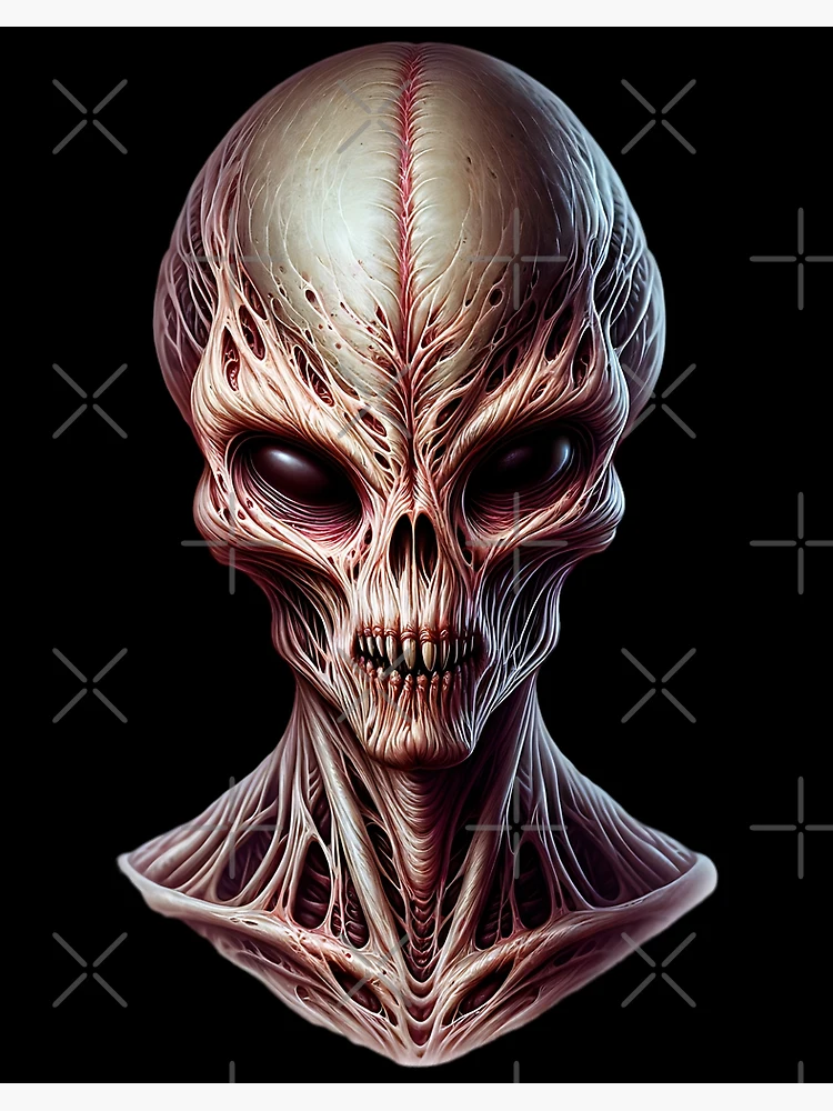 Imagen 3 de 3, Póster con la obra Horror Alien, diseñada y vendida por ReneMM.