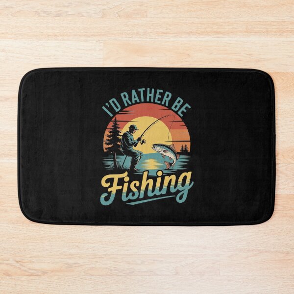 Item preview, I'd Rather Be Fishing Bigfoot with Cap, Sasquatch  designed and sold by lilLilaBatArt.