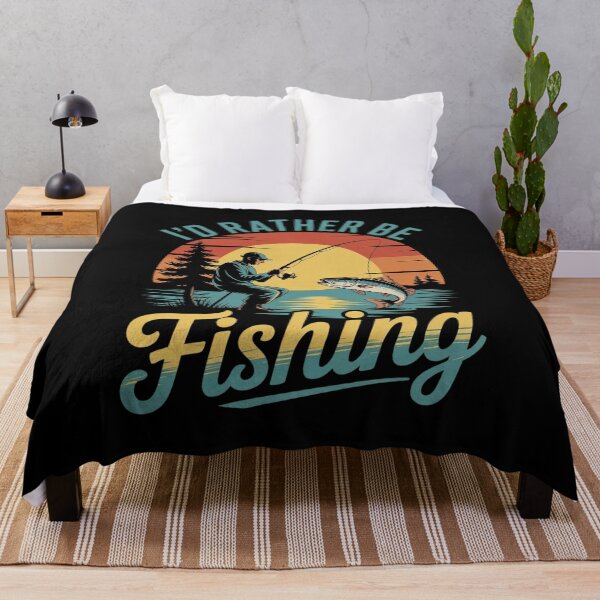 Item preview, I'd Rather Be Fishing Bigfoot with Cap, Sasquatch  designed and sold by lilLilaBatArt.