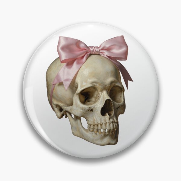 Item preview, Renaissance Skull with Bow designed and sold by SynthStitch.