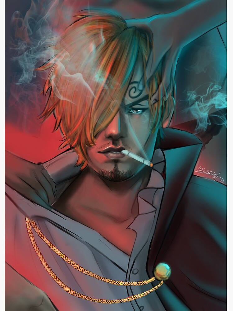 Vinsmoke Sanji Art Board Print By Ahrychan Redbubble
