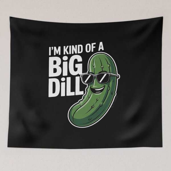 Item preview, I'm Kind Of A Big Dill  Pickle  designed and sold by lilLilaBatArt.