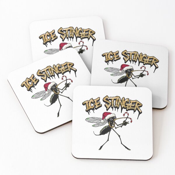 Item preview, Ice Stinger Mosquito – Funny Christmas Candy Cane Art designed and sold by MiszungART.