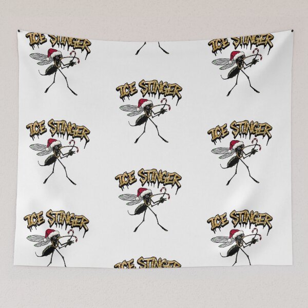 Item preview, Ice Stinger Mosquito – Funny Christmas Candy Cane Art designed and sold by MiszungART.