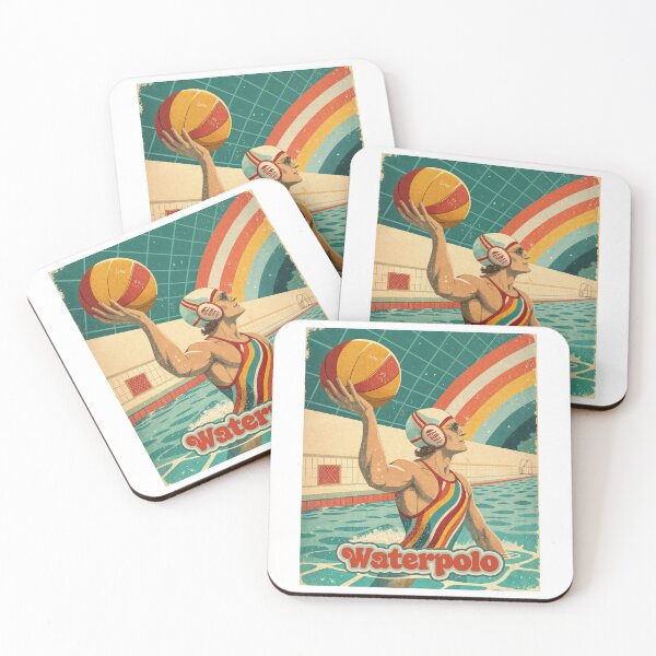 Item preview, Retro Splash: Water Polo Power in Motion designed and sold by ForeverPrintsOK.