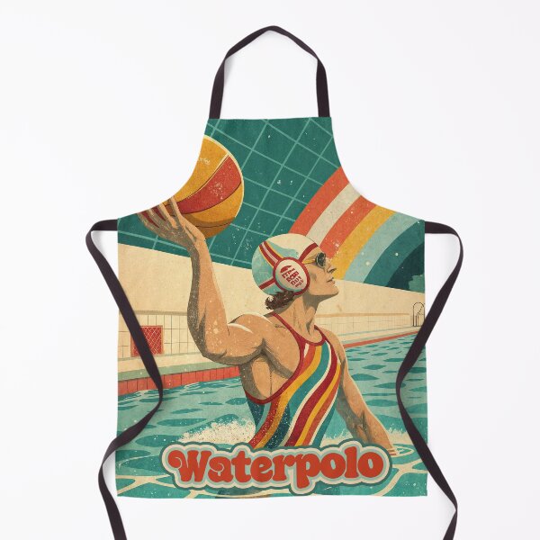 Item preview, Retro Splash: Water Polo Power in Motion designed and sold by ForeverPrintsOK.