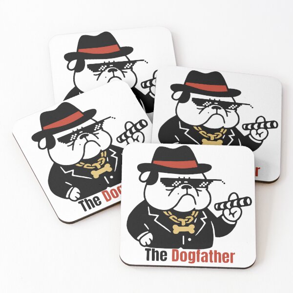 Item preview, The Dogfather Bulldog Boss designed and sold by DrawDrip.