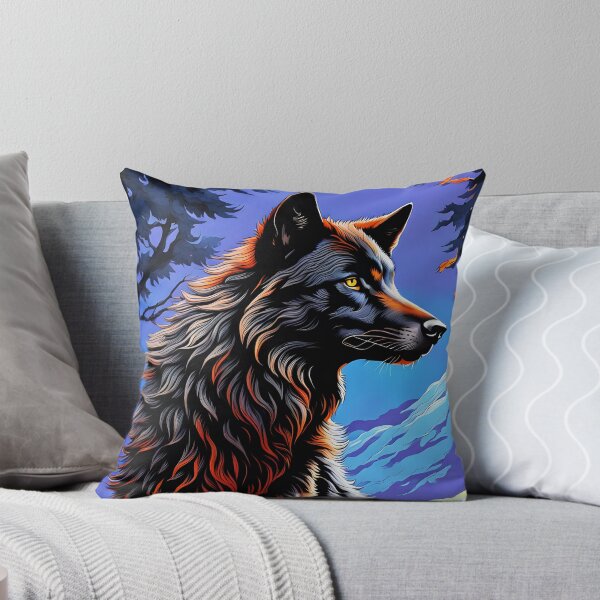 Item preview, Black and Bronze Wolf, Ai Generated Art  designed and sold by ACC .