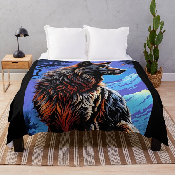 Item preview, Black and Bronze Wolf, Ai Generated Art  designed and sold by ACC .