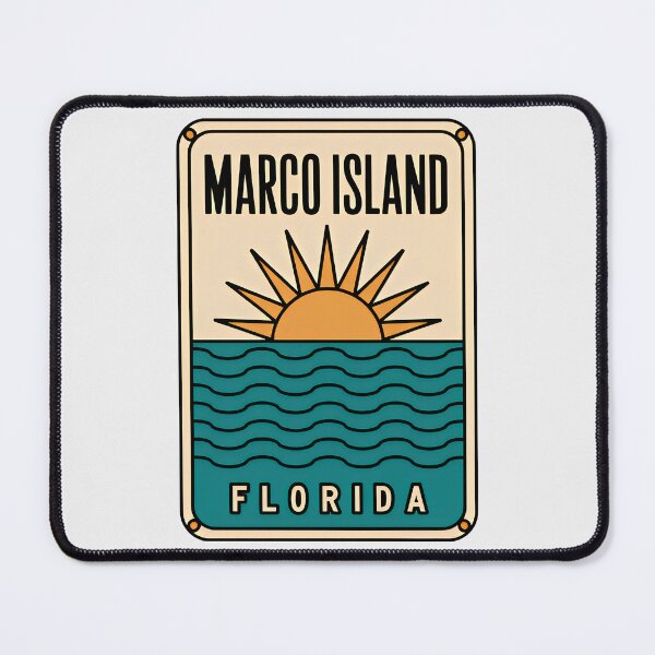 Item preview, Marco Island Florida - Beach Sign designed and sold by TheOldMittenIllustrated.