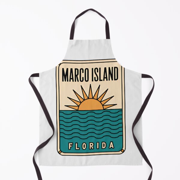 Item preview, Marco Island Florida - Beach Sign designed and sold by TheOldMittenIllustrated.