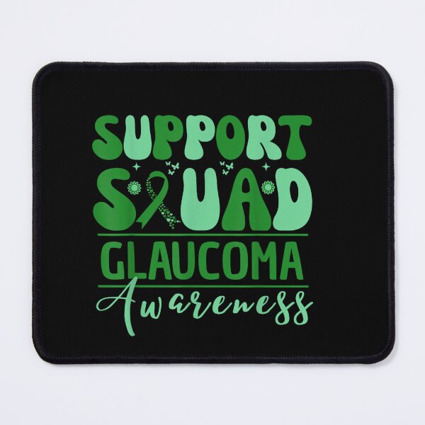 Item preview, Glaucoma Awareness Support Squad - Retro Green Ribbon Warrior designed and sold by humex.