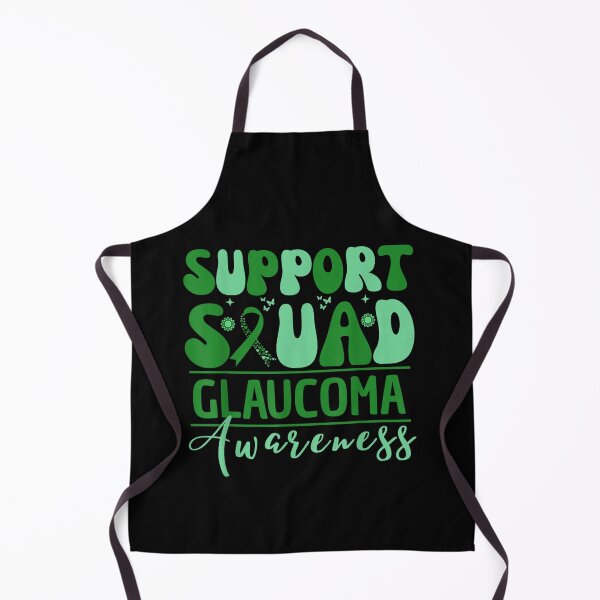 Item preview, Glaucoma Awareness Support Squad - Retro Green Ribbon Warrior designed and sold by humex.