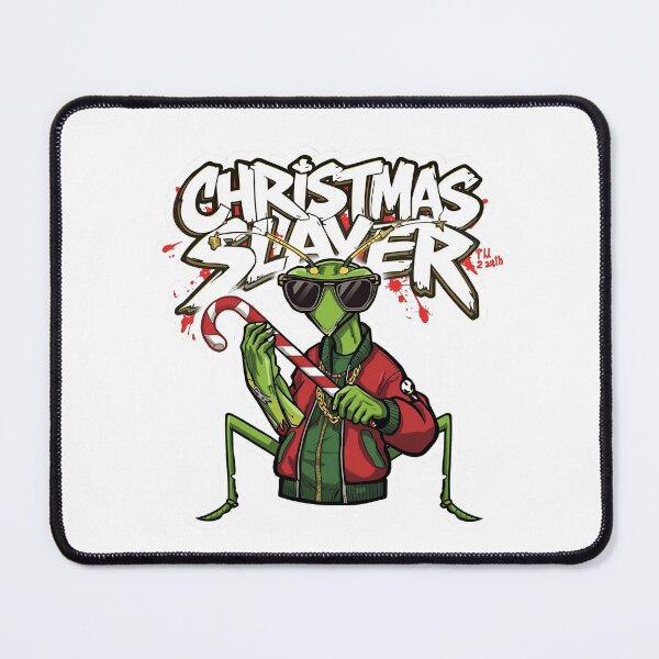 Item preview, Christmas Slayer Mantis – Savage Holiday Insect Art designed and sold by MiszungART.