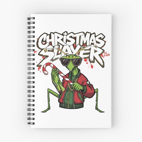 Item preview, Christmas Slayer Mantis – Savage Holiday Insect Art designed and sold by MiszungART.
