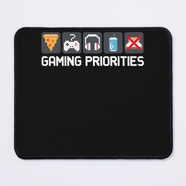 Item preview, Funny Gamer Priorities Pixel Art Video Gaming Humor designed and sold by clothesy7.
