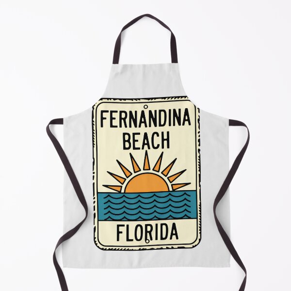 Item preview, Fernandina Beach Florida - Sign designed and sold by TheOldMittenIllustrated.