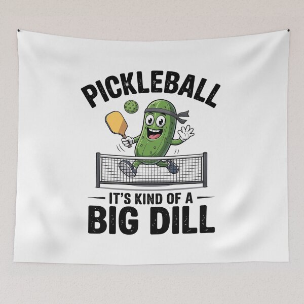 Item preview, It's Kind Of A Big Dill Pickleball Paddleball Pickle  designed and sold by lilLilaBatArt.