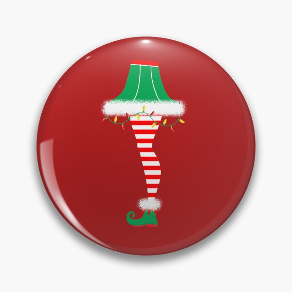 Item preview, Christmas greeting Mid Century style Leg Lamp with Elf Costume designed and sold by Jdawnink.
