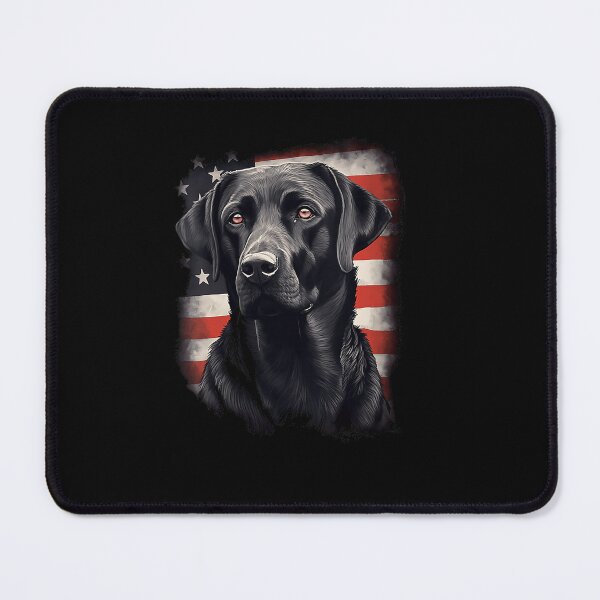 Item preview, Black Labrador Retriever American Flag - Patriotic Black Lab Dog Portrait designed and sold by humex.