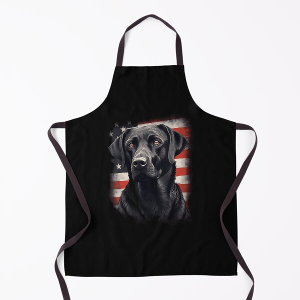 Item preview, Black Labrador Retriever American Flag - Patriotic Black Lab Dog Portrait designed and sold by humex.