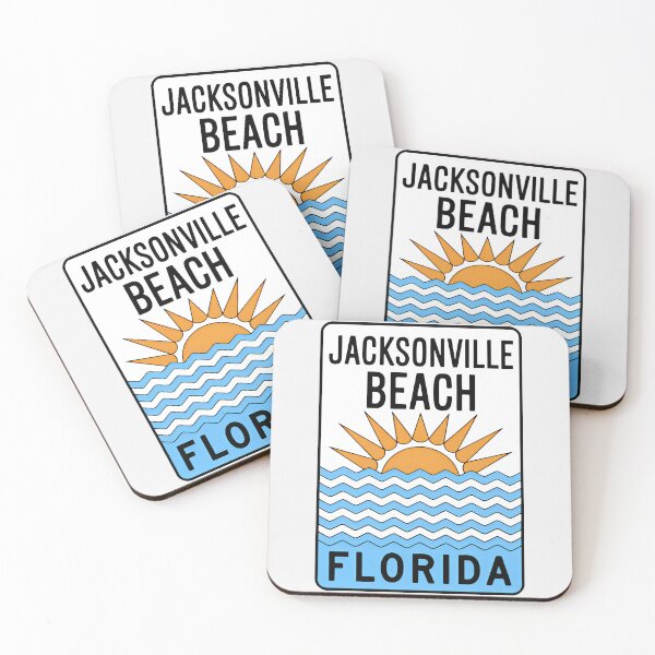 Item preview, Jacksonville Beach Florida - Sign designed and sold by TheOldMittenIllustrated.