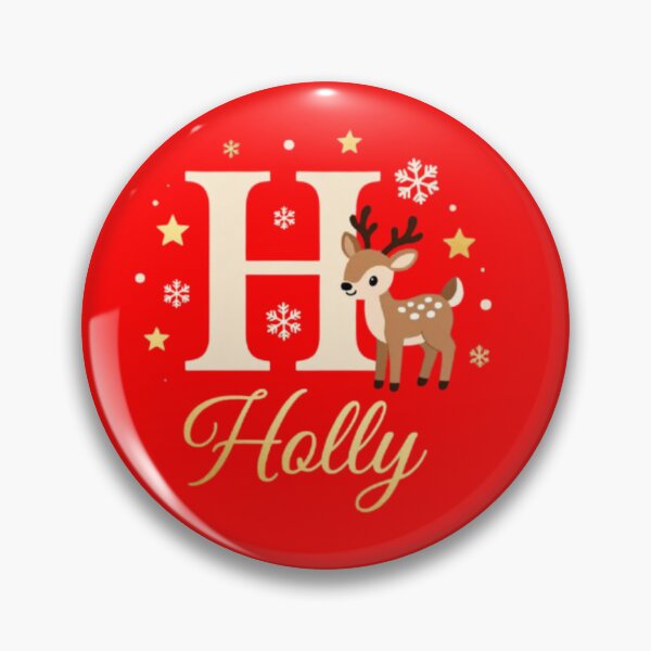 Item preview, Cute Reindeer “H Holly” Christmas Monogram Design designed and sold by BABUSHOP5.