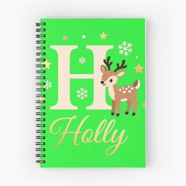 Item preview, Cute Reindeer “H Holly” Christmas Monogram Design designed and sold by BABUSHOP5.