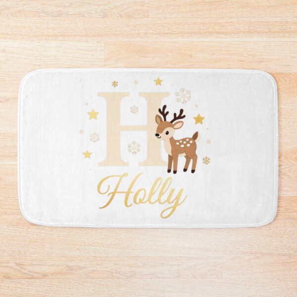Item preview, Cute Reindeer “H Holly” Christmas Monogram Design designed and sold by BABUSHOP5.
