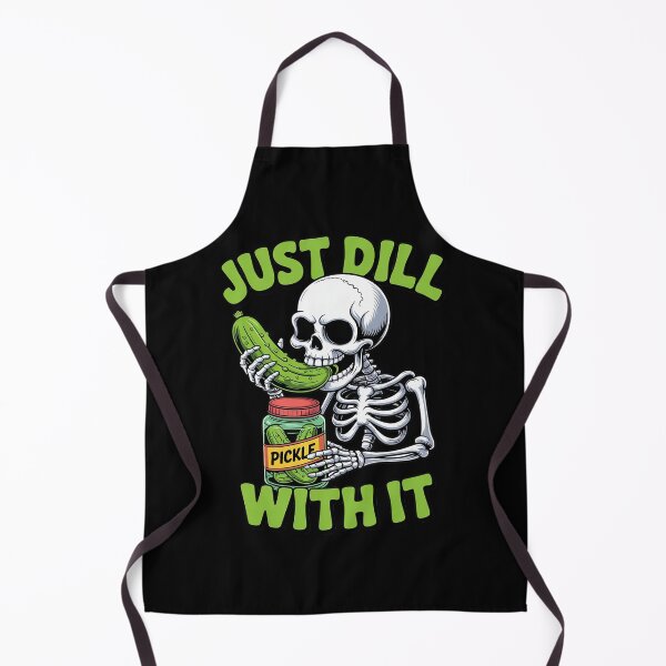 Item preview, Just Dill With It Skeleton Pickle Sarcastic designed and sold by BeetleMalon.