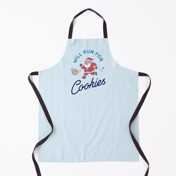 Item preview, Will Run for Cookies - Funny Santa Running and Christmas Cookie Lover Design designed and sold by Brogress Project.