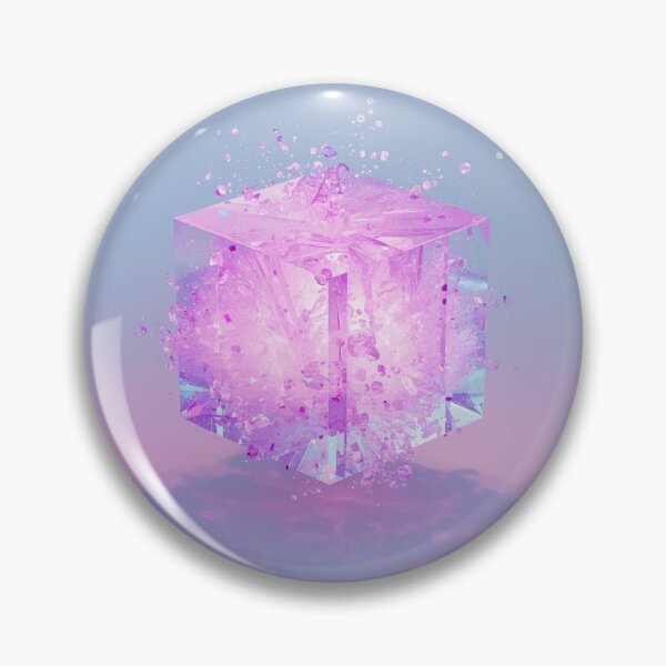 Item preview, 3D Crystal Cube – Futuristic Glowing Abstract Art designed and sold by NoPainNow.