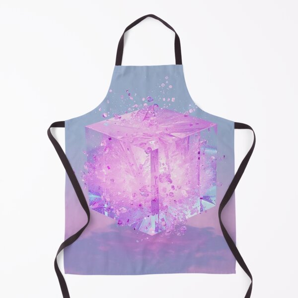 Item preview, 3D Crystal Cube – Futuristic Glowing Abstract Art designed and sold by NoPainNow.